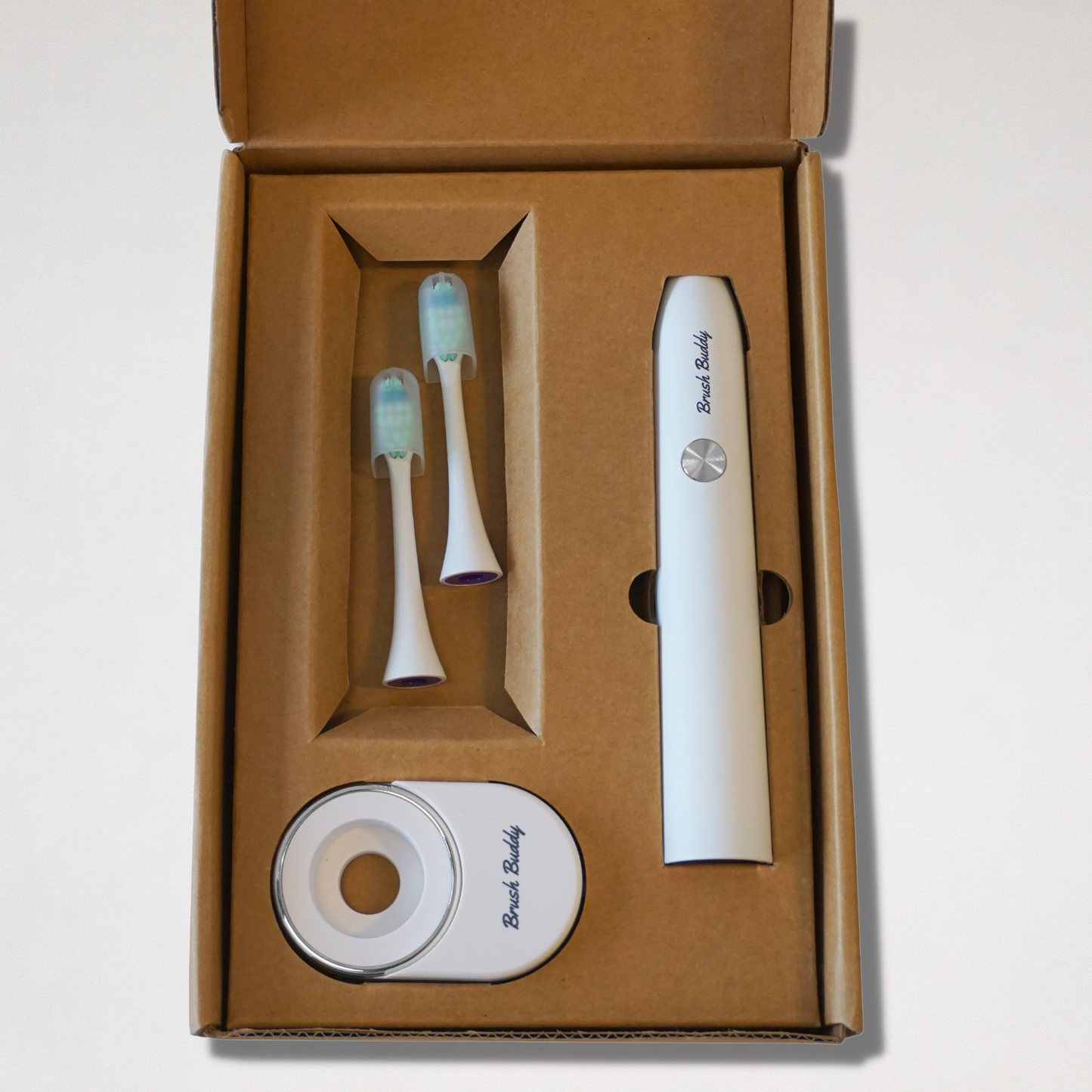 Brush Buddy Elektrisk Tandbørste Hvid & Whitening Strips