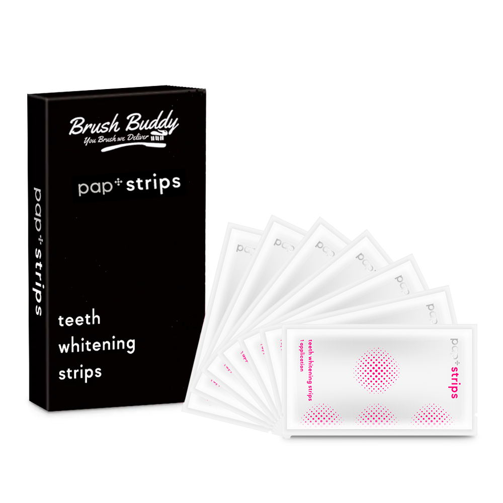 Brush Buddy Elektrisk Tandbørste Hvid & Whitening Strips